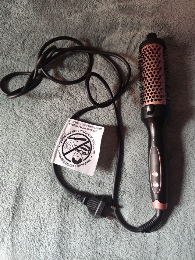 Cepillo Térmico Wavytalk Negro/Dorado