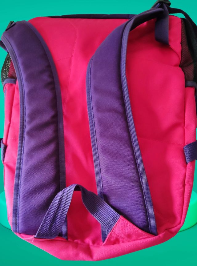 Mochila Adidas rosa e roxo