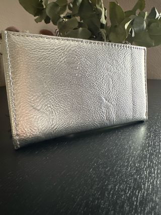 Cartera Monedero Stradivarius Plateada