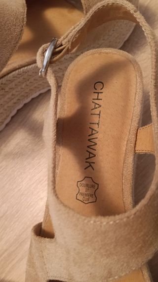 Sandalias Chattawak Beige Cuña