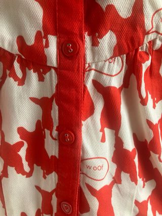 Camisa Nümph mujer manga corta estampado perros