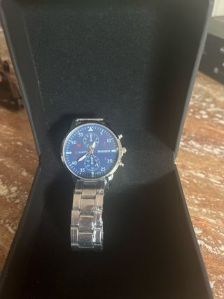 Reloj Migeer Caballero Azul y Plateado