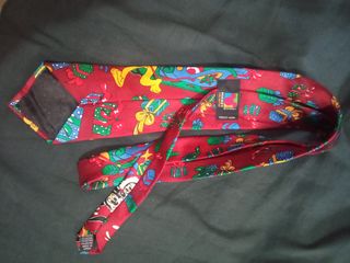 Corbata Navidad Disney Mickey Pluto vintage origin