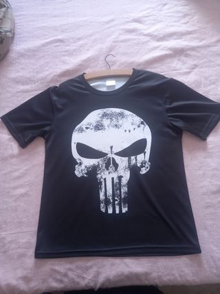 Camiseta Punisher Calavera Negra