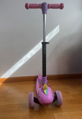 Patinete 3 Ruedas Unicornio Rosa
