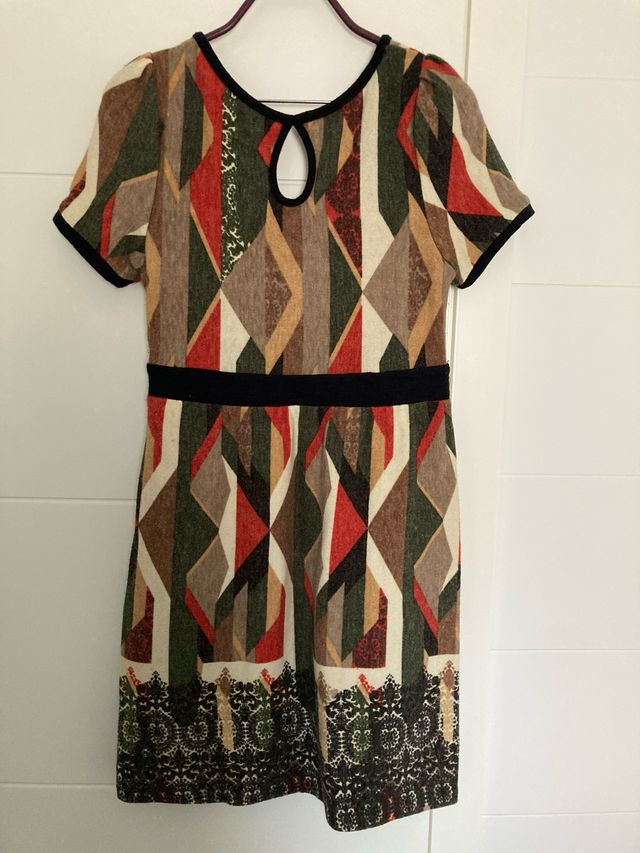 Vestido de punto estampado