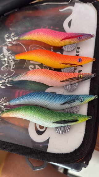 5 Señuelos de pesca para calamar
