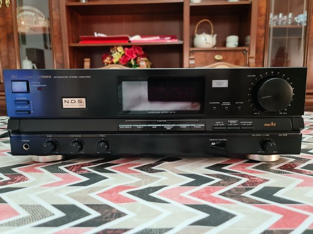 Amplificador Fisher CA-915 Negro/Plateado