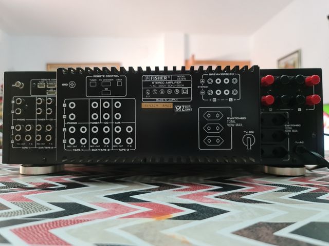Amplificador Fisher CA-915 Negro/Plateado