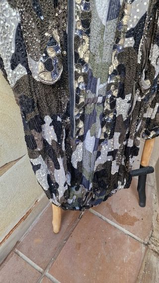 Chaqueta militar bordada lentejuelas