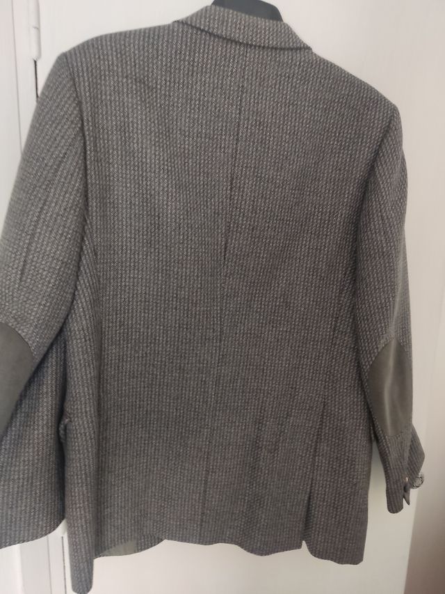 Blazer de hombre gris y multicolor