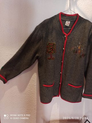 Gabardina vintage tornasolada color Burdeos