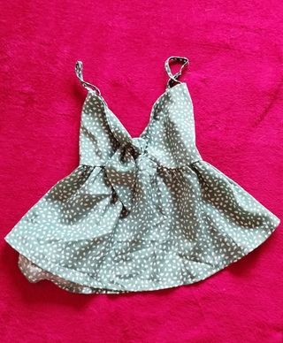 Blusa tirantes estampada verde