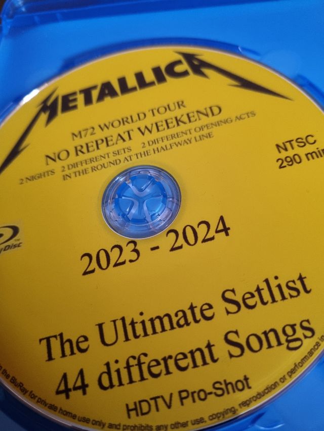 Metallica M72 World Tour Blu-ray Ultímate limited
