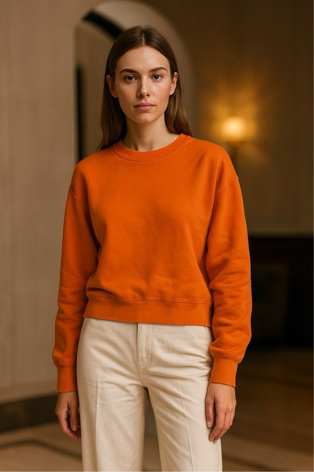 Sudadera Zara Naranja