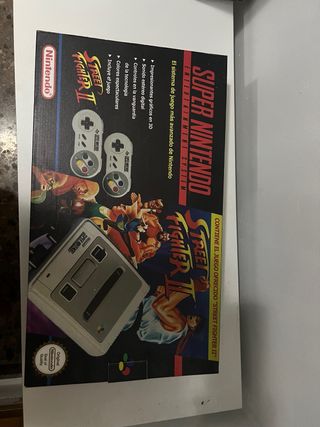 Super Nintendo 2 mandos caja repro alta calidad 