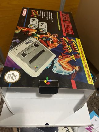 Super Nintendo 2 mandos caja repro alta calidad 