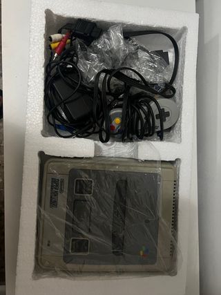 Super Nintendo 2 mandos caja repro alta calidad 