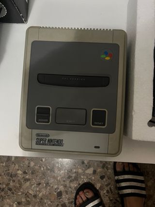Super Nintendo 2 mandos caja repro alta calidad 