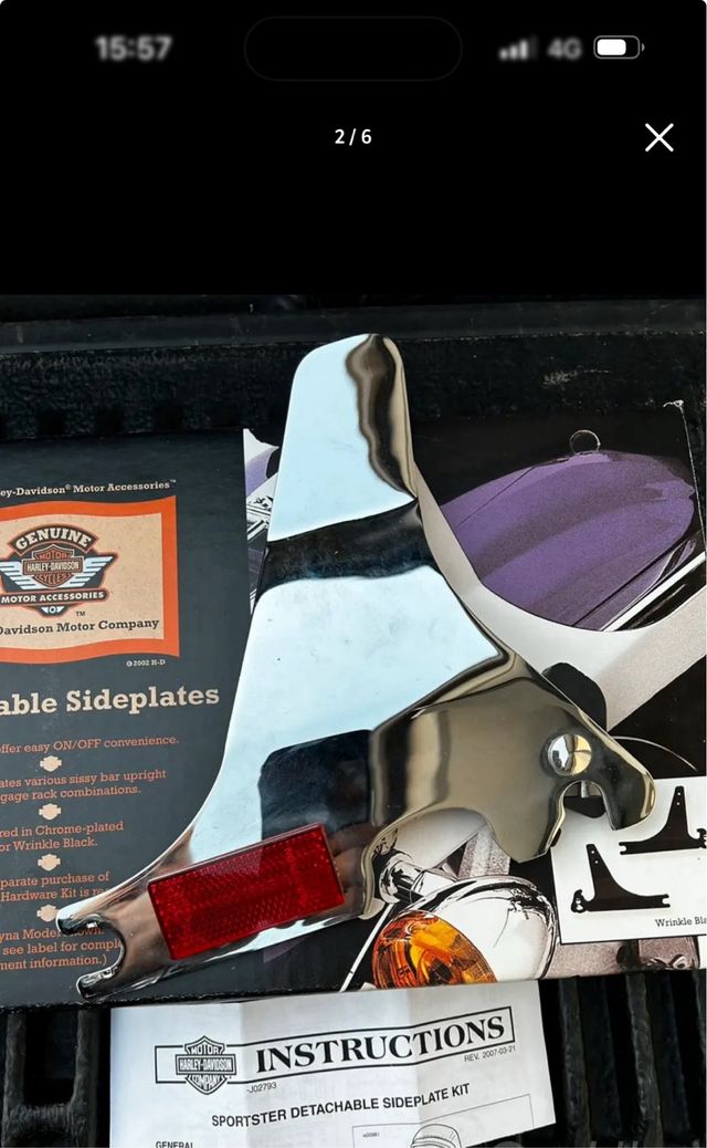 Sissy bar Harley Davidson sgancio rapido