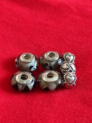 Conjunto 5 Charms Pandora Originales