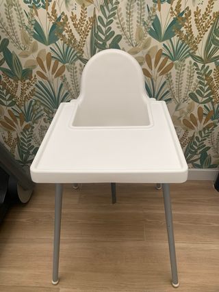 Trona IKEA Antilop blanca con bandeja