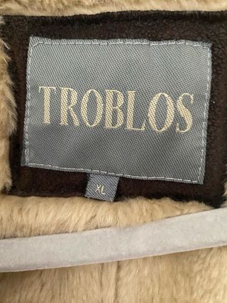 Chaqueta Bomber Cuero Borrego Marrón