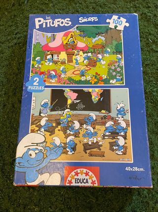Puzzle Los Pitufos 2 Puzzles 100 Piezas