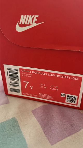 Nike Court Borough Low Recraft Talla 40
NUEVO!!