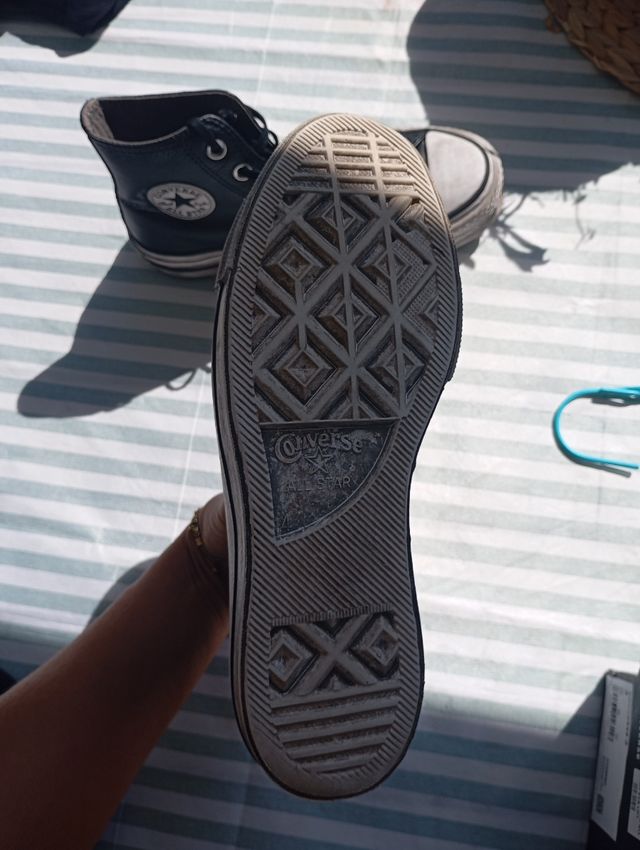 Zapatilla Converse Bota Piel Negra