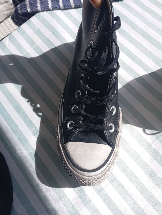 Zapatilla Converse Bota Piel Negra