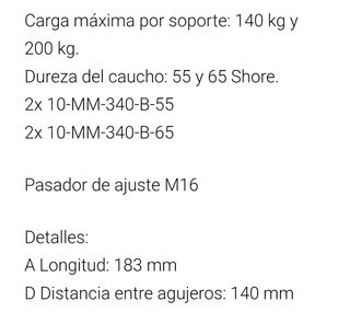 4 Silemblocks nuevos sin usar