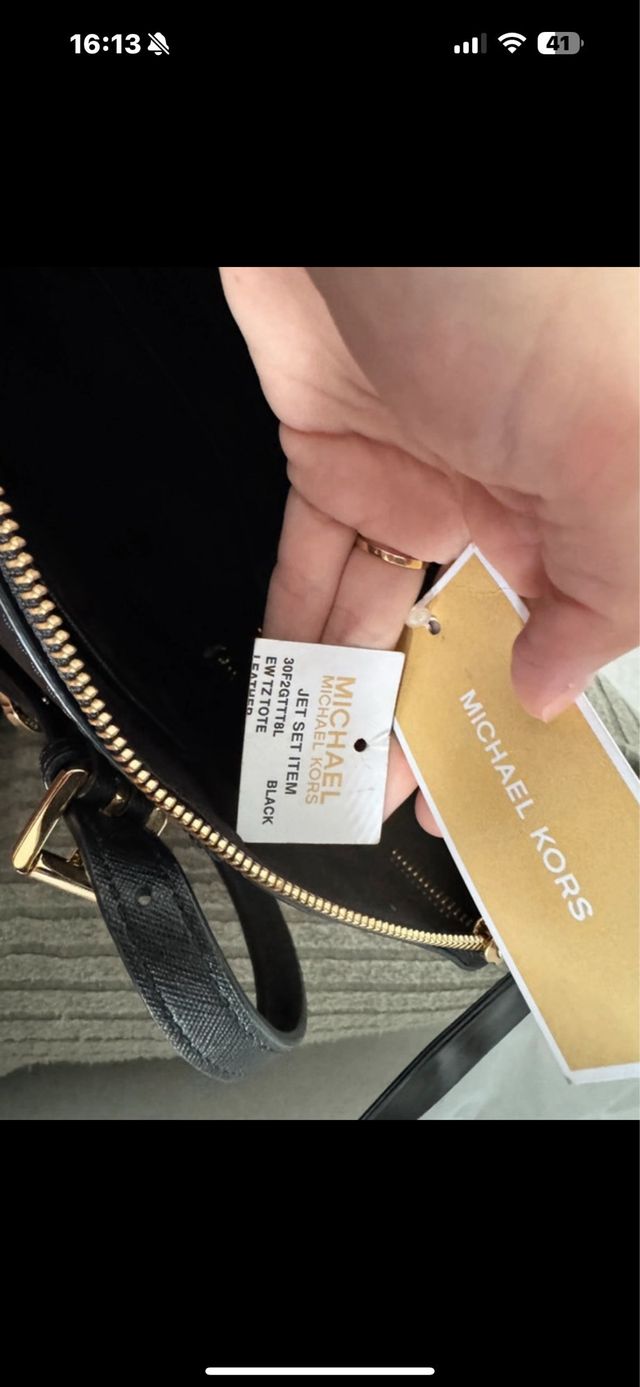 Bolso Michael Kors Negro Casi Nuevo