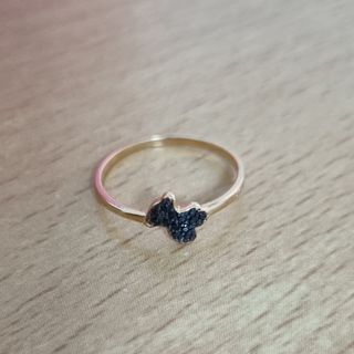 Anillo Tous Oso Negro y Dorado