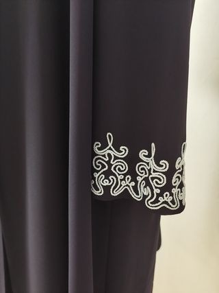Conjunto Vestido y Chaqueta Azul Marino y celeste 