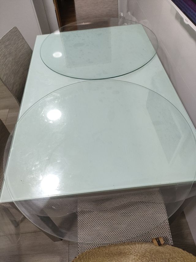 Cristal redondo para mesa