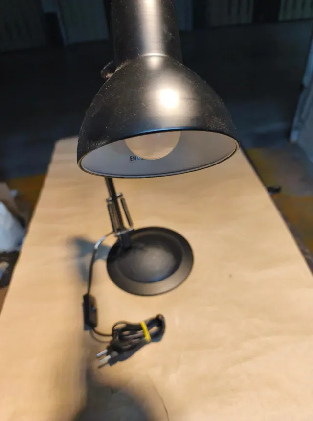 Flexo de mesa negro metálico