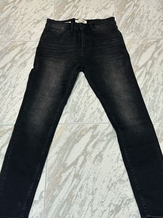 Pantalones vaqueros negros Pull&Bear Talla S