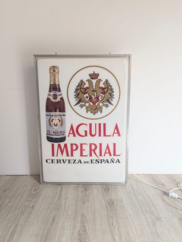 Cartel Luminoso Publicidad Vintage cerveza España