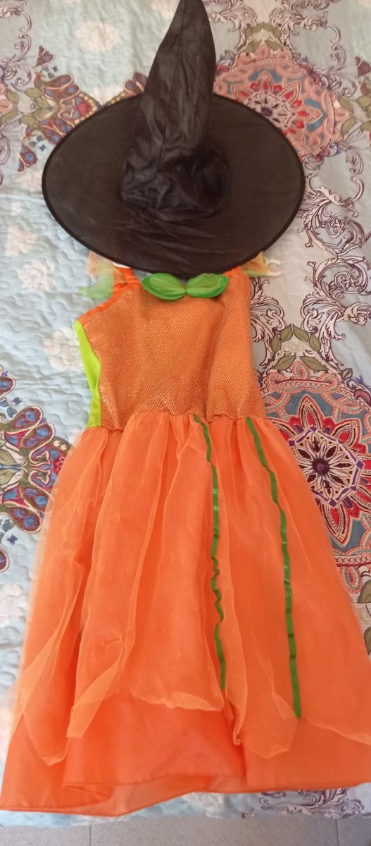 Disfraz Halloween Calabaza y Sombrero Bruja