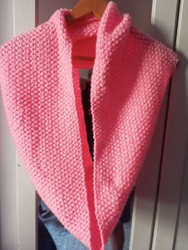 Cuello de lana tejido a mano