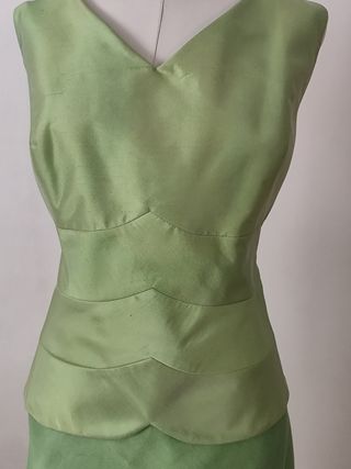 Conjunto fiesta Pronovias Falda y Top Verde