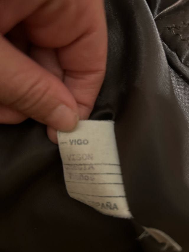 Abrigo Piel Auténtica Marrón