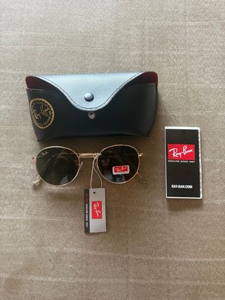 Gafas de Sol Ray-Ban Doradas y Negras