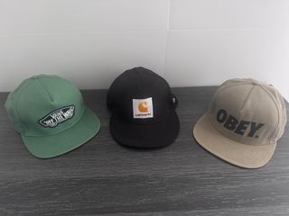 Lote 3 Gorras Vans, Carhartt, Obey