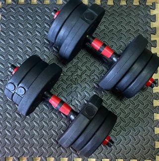 Pareja de mancuernas ajustables 12kg