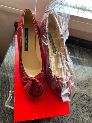 Zapatos Hobby ante burdeos talla 39
