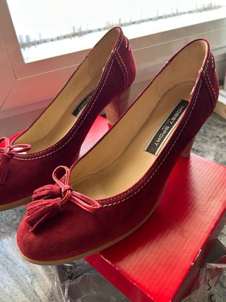 Zapatos Hobby ante burdeos talla 39