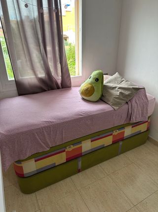 Cama Canapé 90x190 con 2 colchones