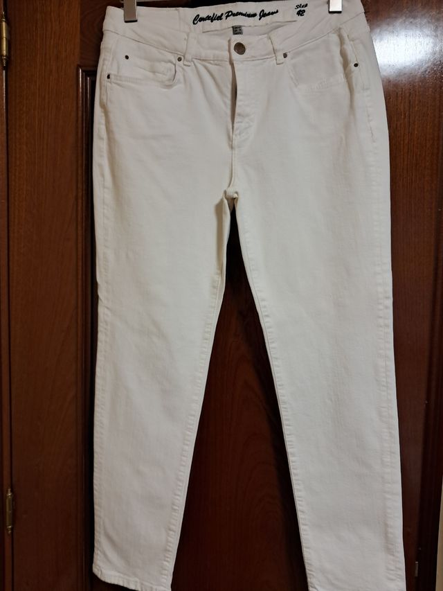 Pantalón vaquero blanco Jean
